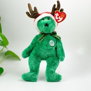Ty Beanie Baby 2002 Holiday Teddy Bear